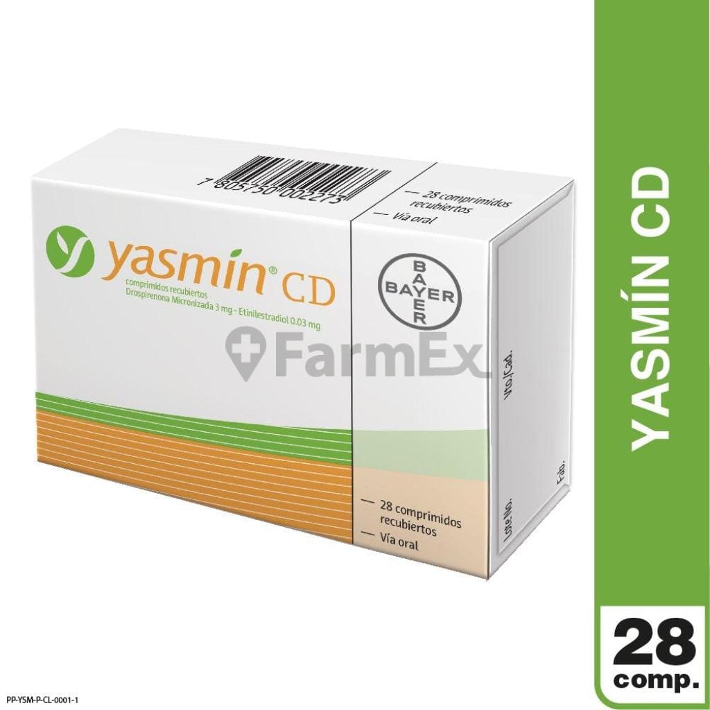 Yasmin CD x 28 comprimidos susc-1 de 2 meses Farmex-Suscripciones-Persistente